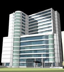 Perspective of Square Hospital